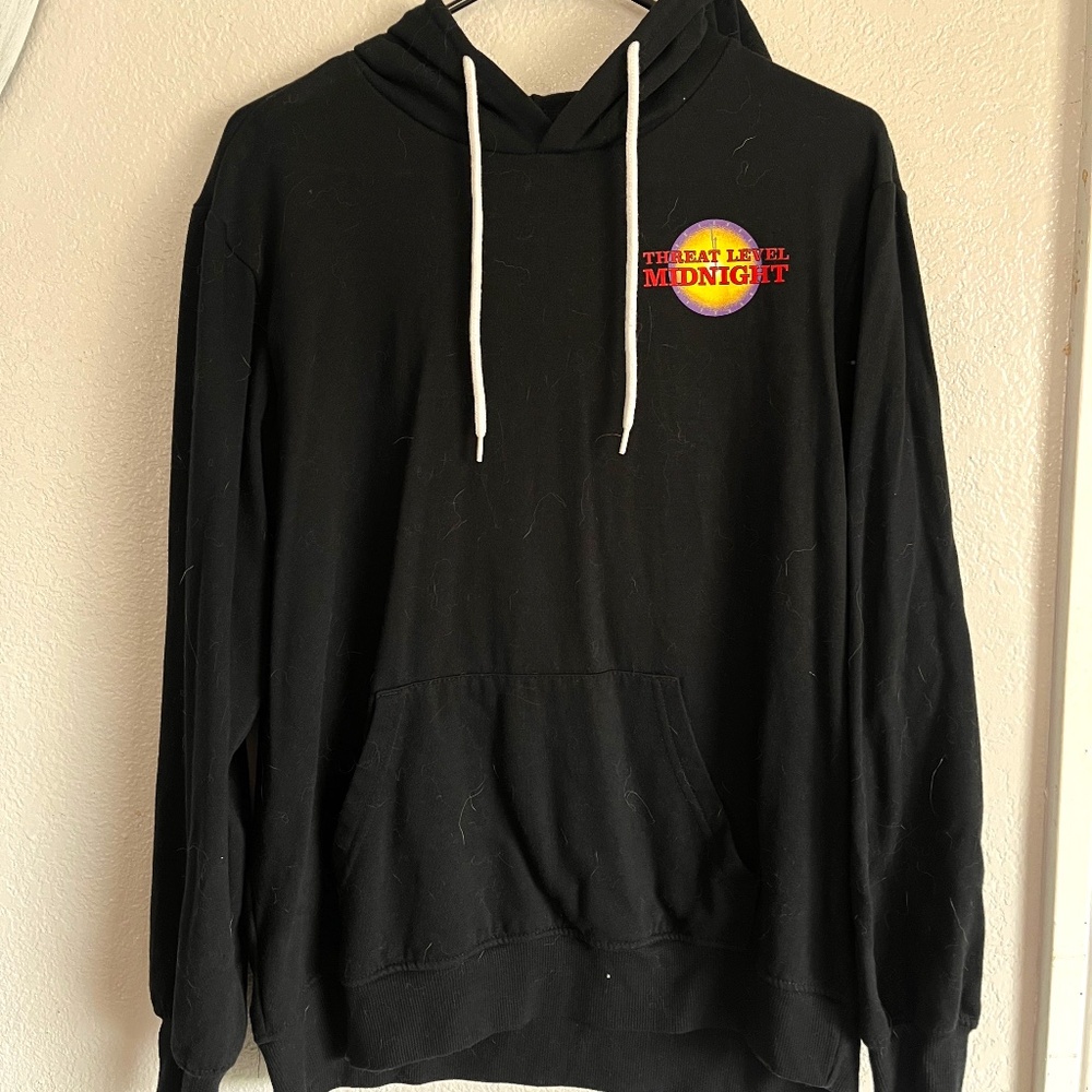 Rare The Office Threat Level Midnight Movie Poster Hoodie
